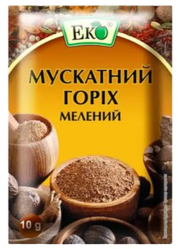 Мускатний горіх Еко мелений, 10 г
